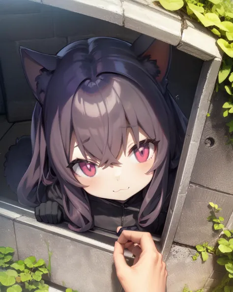 <lyco:r16-Neoki-NAI-LyCORIS-v1.1:0.8>
a cat_girl peeking around a corner doing the \:\3 face