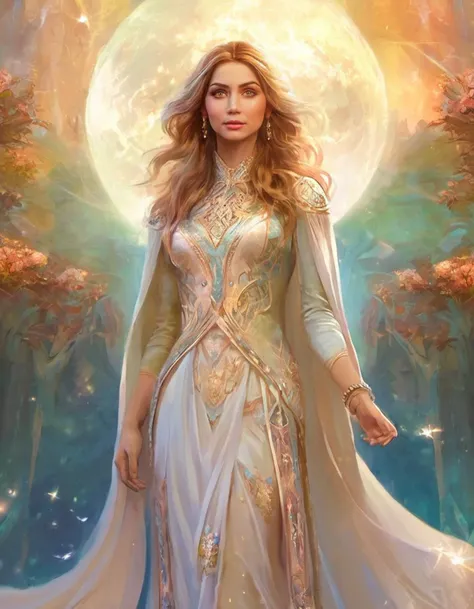 ethereal fantasy concept art of skswoman magnificent, celestial, ethereal, painterly, epic, majestic, magical, fantasy art, cover art, dreamy <lora:Ana de Armas:1.2>