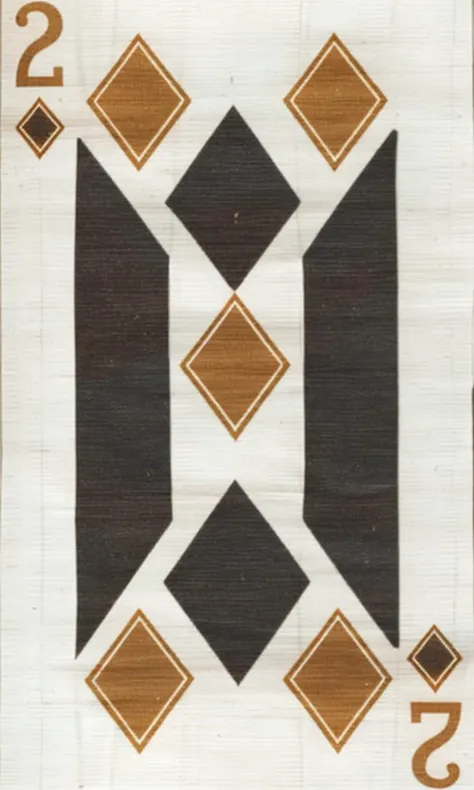 a playing card, (( 2_of_diamonds ))