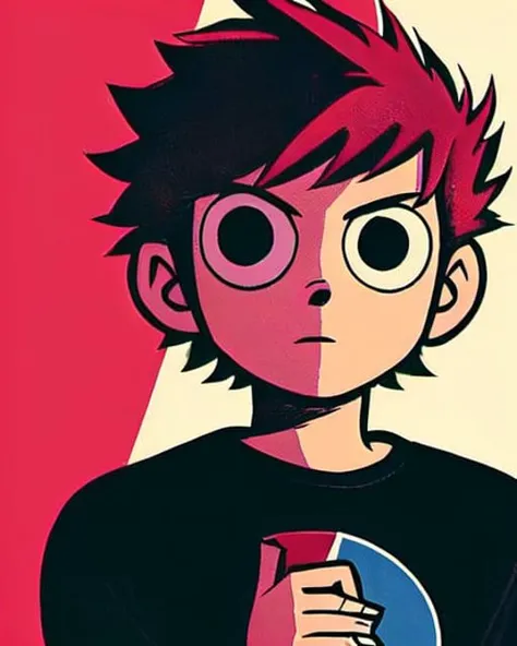 <lora:scottpilgrimvstheworld:1> scottpilgrimvstheworld, 1boy, simple background, scottpilgrim, shirt, open jacket, upper body,