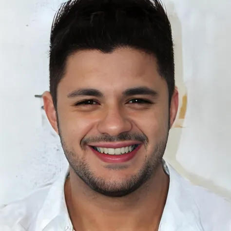 FACE, male, realistic, photo, <lora:Cristiano Araujo:0.95>, smile, beard, teeth