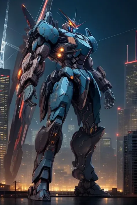 (masterpiece, best quality), intricate details,
<lora:Mecha:0.8> Mecha, city, skyscrappers, <lora:Unholy:0.8> sp3ct4, glowing lights, coursing electricity,