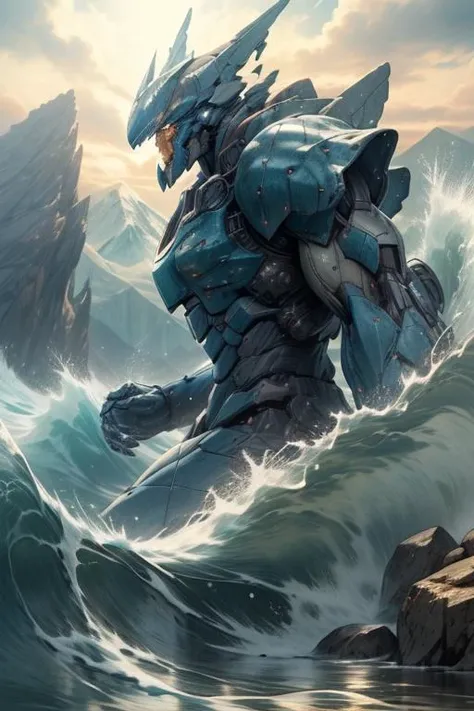 (masterpiece, best quality), intricate details,
<lora:Mecha:0.8> Mecha, underwater, mountains, waves, giant robot, kaiju, <lora:Unholy:0.8> sp3ct4,