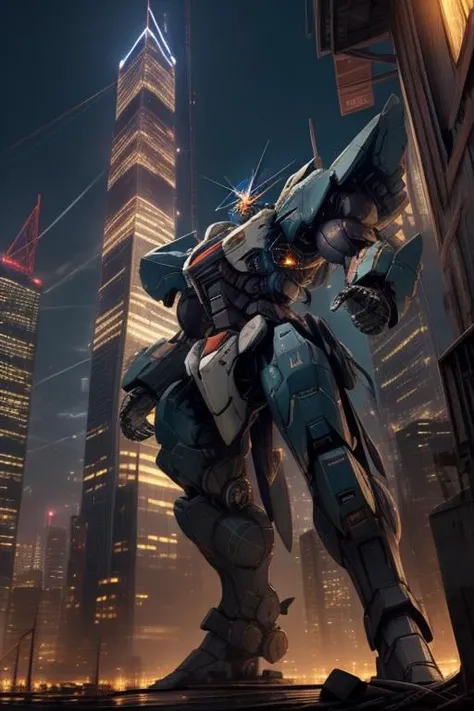 (masterpiece, best quality), intricate details,
<lora:Mecha:0.8> Mecha, city, skyscrappers, <lora:Unholy:0.8> sp3ct4, glowing lights, coursing electricity,