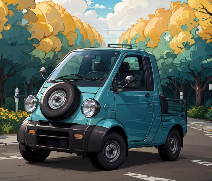 masterpiece,best quality,midget2,
(chibi:1.5),2girls,giggling,happy,closed eyes,open mouth,flower crown,riding car,
flower field,dirt road,
 <lyco:Midget2_v10-000005:0.9>