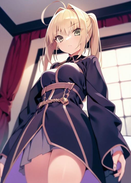 masterpiece,1girl, cle_mashiro <lora:Cle_Mashiro-33:1> , <lora:FateNero:0.6>, Default, NeroOriginalOutfit,
, cowboy shot
