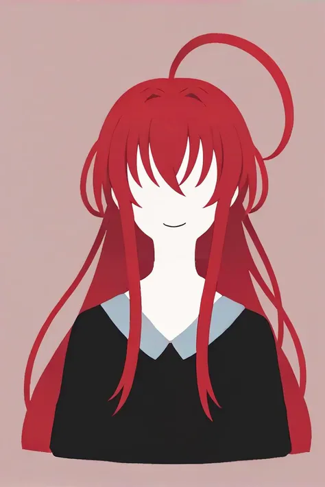 score_9, score_8_up, score_7_up, score_6_up, score_5_up, score_4_up,(source_anime),long hair,detailed,anime,cartoon,adult,simple, faceless female, beautiful, extremely detailed,vector, headshot,smile <lora:PonyMinimalStyle:1>,minimalstyle, simple background, 1girl, upper body, flat color, monochrome, no lineart, faceless female, silhouette,rias_gremory, high_school_dxd, 1girl, red_hair,