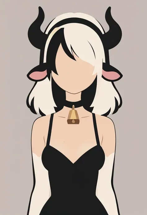 score_9, score_8_up, score_7_up, score_6_up, score_5_up, score_4_up <lora:PonyMinimalStyle:1> Minimalstyle, cow woman, faceless female, simple background, vector, flat colors, faceless, simple