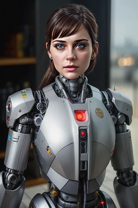 best quality, masterpiece,  robot, cybernetics, photo, realistic, cyborg, highly detailed