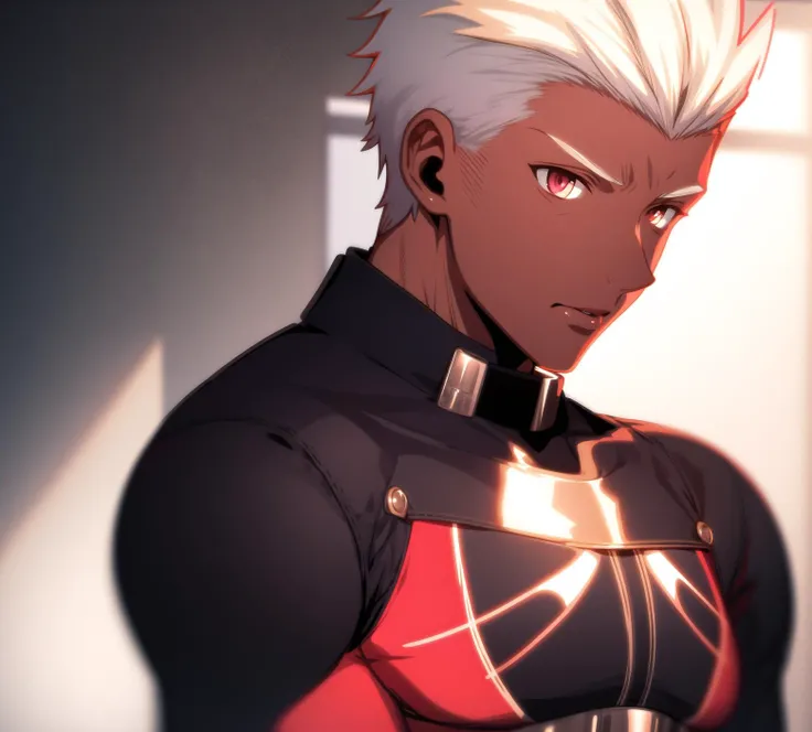 (detailed:1.3),upper body,
<lora:shirou:1>,emiya_shiro,dark skin,lip bite,
Ultra-detail,(highres:1.1),best quality,(masterpiece:1.3),cinematic lighting,