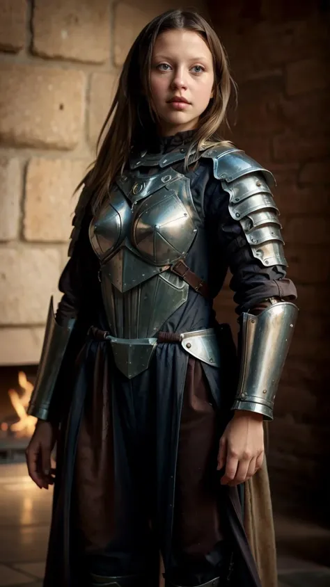 a profesional picture of 1 girl, young girl,(small breasts:1.3) ,astetic beauty, <lora:Mia_Goth_actress:0.75>mia goth ,as defender, knight protector, wearing intircate stell armor holding Cudgel , standing with arms folded behind back , humiliated realistic ,perfect quality,best quality,ultrasharp,ultradetailed,perfect quality,masterpiece,intricated details, cowboy shot <lora:add_detail:0.4> hotify, <hypernet:sxzBloom_sxzBloom:0.4> , <lora:GoodHands-beta2:1><lora:GelatinTech:0.4> gelatintech, see-through, transparent, scifi