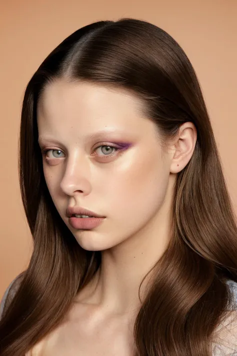 <lora:Mia_Goth_actress:0.7> mia goth, woman, highly detailed, realistic, professional portrait, face, makeup, lipstick, gradient background, (brown eyes),