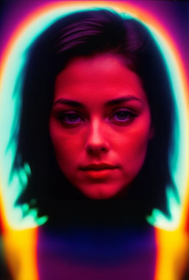 Psychedelic Color slide projected over a (27 yo American woman), (dark Jungian psychological imagery)(key lighting, f1.8 50mm lens medium format camera)(style of [Vogue | Saturday Evening Post | Rolling Stone])(post-processing: .25 unsharp mask, S curve, dodge and burn, mid-level contrast, dark edge vignette) <lora:BetterHands:2> <lora:EmotionSliders:2> <lora:Film-Grain:0.4> <lora:skinny_new_skin:0.5> <lora:back-front_lighting:0.7> <lora:ContrastControl:2> <lora:DepthOfFieldSliders:0.4><lora:HDhelper:0.4 <lora:HairLengthSlider:0.6> <lora:up-down_lighting:0.7>