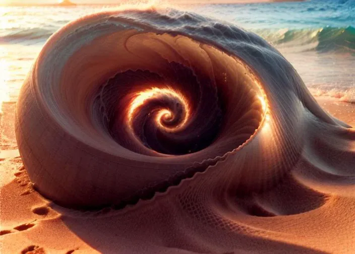 xray photograph sea shell, Fibonacci spiral((sunset))(ocean sand and waves)<lora:up-down_lighting:2> <lora:Saturation:3> <lora:HDhelper:0.8> <lora:Film-Grain:0.6> <lora:epiC35mm:0.7> <lora:Better Portrait Lighting:0.7> <lora:back-front_lighting:-2> <lora:color_temperature_slider_v1:1.3> <lora:ExposureControl:3>