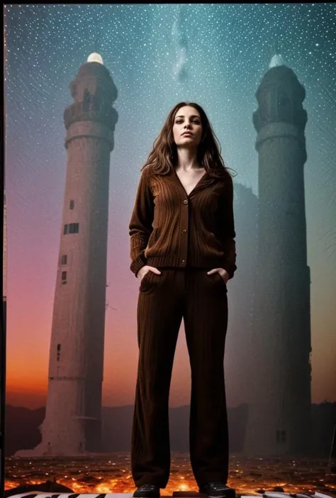93(((Colorful surrealistic Phyrgian Phoenician sweater pants suit costume)))((top side view))((6' 27 yo Cher Hilton Garbo))((action acceleration anticipation alliteration in space))(((psychadelic background [liberty  cap | fasces | Kubrick | Sea World | moon landing])))((eerie quantum atomic atun sunset lighting))((something spooky  looking out from mirror)(deep emotions)(Hitchcock inspired)(Twilight Zone)(deep esoteric qlipoth metaphysical meaning)((Norman Crowley photo spotlight)) ((hyper-Creative((Photo Masterpiece 8k wallpaper [Verb | adjective | superlative])))BREAK(dodge and burn, corner edge darken vignette)((exposure POP!!!) hdr extremely intricate, High (Detail:1.1), Sharp focus, dramatic cinematic light, 8k textures, elegant, ((((cinematic look))))breathtaking, insane details
<lora:epiC35mm:0.5> epiC35mm 
<lora:LCM_1-5:0.7> 
<lora:Saturation:2.3>  
 <lora:EmotionSliders:2>  
<lora:up-down_lighting:1.9> 
<lora:back-front_lighting:0.2>
<lora:horror_slider_v7:0.8>
 <lora:DepthOfFieldSliders:0.6> 
<lora:Film-Grain:0.6>   
<lora:detail_slider_v4:0.5> 
<lora:HDhelper:0.6>