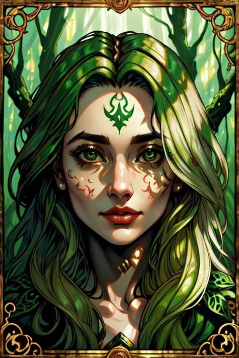 A woman (Jesica Alba :1.1) red lips, green eyes, as the queen of Cannabis, with a crown, steampunk style, with armor made of copper and Gold with Cannabis motive, and Cannabis plants and leafs all over to create a tasteful style poster to promote Cannabis, beautiful art UHD 4 k, a beautiful artwork illustration, beautiful digital artwork, exquisite digital illustration, beautiful digital illustration, digital art fantasy art, beautiful fantasy art portrait, stylized urban fantasy artwork, digital art fantasy with Cannabis motive