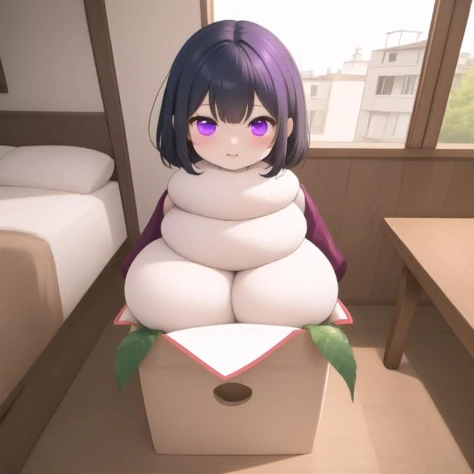 ((girl made of sticky rice cake:1.2), (sticky white skin:1.2)), (masterpiece:1.2), ultra detail, best quality, smile,(kagamimochi:1.2), head on rice cake, open mouth, (((rice cakes stacked layer by layer:1.3), (orange ball on rice cake:1.2))), 1orange on girl's head,((on square wooden base:1.2), a pair fern, paper between rice cake to wooden base),(tatami,japanese livingroom kotatsu),
<lora:kagamimochi-002_0.7:1.2>