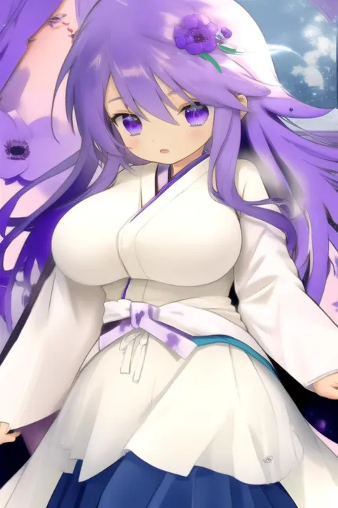 1girl,purple hair,purple eyes,long hair,hair ornament,miko, purple hakama,
((cinematic light)), (colorful:1.2), hyper detail, dramatic light, intricate details, (best quality:1.2), highly detailed,Anime, Moe, illustration, (wallpaper, masterpiece, best quality, ultra-detailed, best shadow),(beautiful detailed face, beautiful detailed eyes), high contrast, (best illumination, an extremely delicate and beautiful),
<lora:anemone(flower knight girl):1.0>