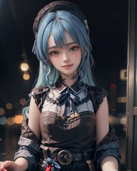 best quality, masterpiece, portrait, a photography of a beautiful girl, detailed face, sweet smile, (blush:1.2), blue hair, random background,
<lora:hoshimachi_suisei_v1:0.9> best quality, intricate details, <lora:add_detail:0.8:INA> hoshimachi suisei, (flat chest, small breasts), , detailed face, (slim, athletic_body), (film_grain:1.1),
<lora:pureInnocentGirl_v10(Pure_Innocent_girl):0.5>, Pure_Innocent_girl,|} pureerosface_v1:0.125, (upper body,cowboy shot), pov, (((depth of field))), pale and lustrous skin,
vivid,detailed, realistic, beautiful, stunning lighting, stunning reflections, , Cropped hanbok blazer,