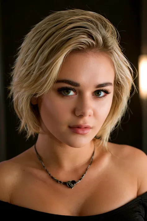 cinematic film still fashion photography portrait of 1girl,offshoulder,fluffy short hair,soft light,rim light,beautiful shadow,low key,(photorealistic, raw photo:1.2),(natural skin texture, realistic eye and face details),hyperrealism,ultra high res,4K,Best quality,masterpiece,necklace,(cleavage:0.8),in the dark, . shallow depth of field, vignette, highly detailed, high budget, bokeh, cinemascope, moody, epic, gorgeous, film grain, grainy
BREAK
award winning artwork, many details, extreme detailed, full of details, Wide range of colors, Dramatic, Dynamic, Cinematic, Sharp details, Insane quality, Insane resolution, Insane details, Masterpiece, 32k resolution, day, natural light, pastel colored theme, insane detail, 32k, RAW, <lora:MS_Tahlia_XL_V2:.8> <lora:extremely_detailed:0.8> extremely detailed . shallow depth of field, vignette, highly detailed, high budget, bokeh, cinemascope, moody, epic, gorgeous, film grain, grainy