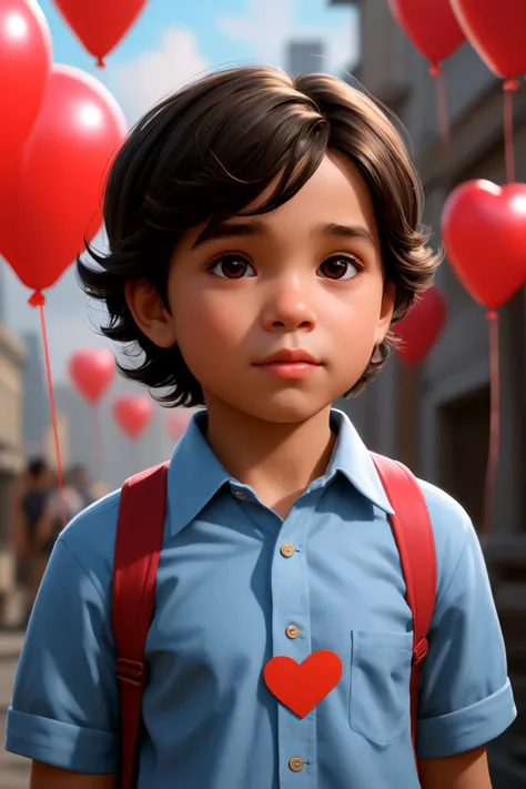 valentine design, in the style of graphic novel inspired illustrations, sketchfab, fernando amorsolo, relatable personality, alexander millar, cute and dreamy, lit kid