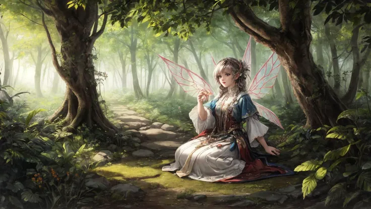 a profestional picutre of Faerie Market: A hidden market in the woods, where fairies and magical creatures trade unique goods. <lora:Nardack:1> wide angle, landscape , photorealism,unreal 5 daz, extremely detailed artgerm greg rutkowski greg,((ultrasharp)),((masterpiece)),((best quality)),((ultradetailed)),((intricated details)), extremaly detailed background, <lora:add_detail:0.7> ultra realistic,32k,RAW photo, 8k uhd,dslr,soft lighting,high quality,film grain, beautiful and aesthetic,extremely detailed, natural shadwos,