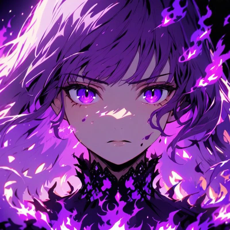 ,onfire,1girl,solo,portrait,purple flames,dress
<lora:multi-colored_flames-xl-6:0.8>