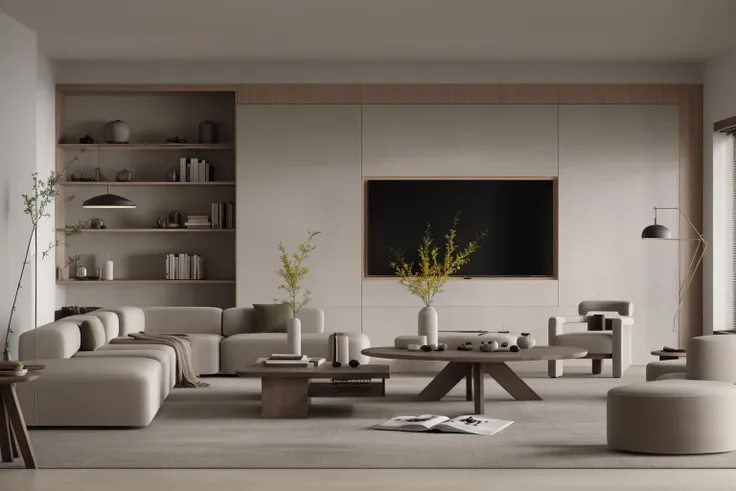 best quality, masterpiece, Interior design, ohty_wabi-sabi, <lora:ohty_Wabi-Sabi_V2-000006:0.75>,livingroom, <lora:add_brightness:-1>