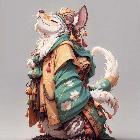 masterpiece,best quality,looking at viewer,Dynamic angle ,dog, <lora:3danimal01:1>