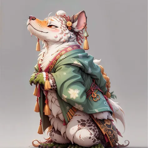 masterpiece,best quality,looking at viewer,Dynamic angle ,dog, <lora:3danimal01:1>