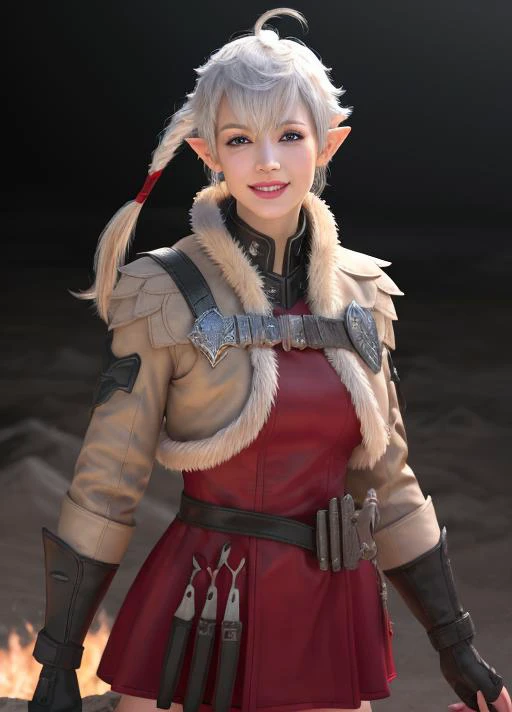 <lora:alisaie-nvwls-v1-final:1> alisaie, 1girl, single braid, hair ribbon, brown jacket, red dress, fur trim, belt, thigh boots, (masterpiece, best quality:1.4), (modern days), (cowboy shot), 1girl, solo, pov, sfw, stunning girlfriend, (standing:1.1), dynamic pose, heart shaped face, elegant face, beautiful face, highly detailed face, highly detailed skin, skin pores, subsurface scattering, realistic pupils, medium breast, loving smile, looking at viewer, full face blush, full lips, detailed background, depth of field, atmospheric perspective, volumetric lighting, sharp focus, absurdres, realistic proportions, good anatomy, (realistic, hyperrealistic:1.4), 16k hdr,