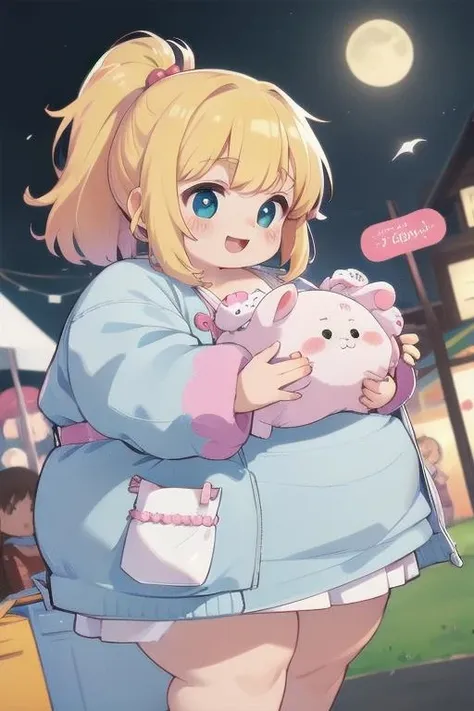 ((masterpiece:1.2, best quality)),(kawaii:1.2)
BREAK
(child:1.4), (baby,child:1.4),{perfect cute girl}
BREAK
(fat,plump,obese:1.2)
BREAK
oversized clothes, happiness
BREAK
dynamic angle