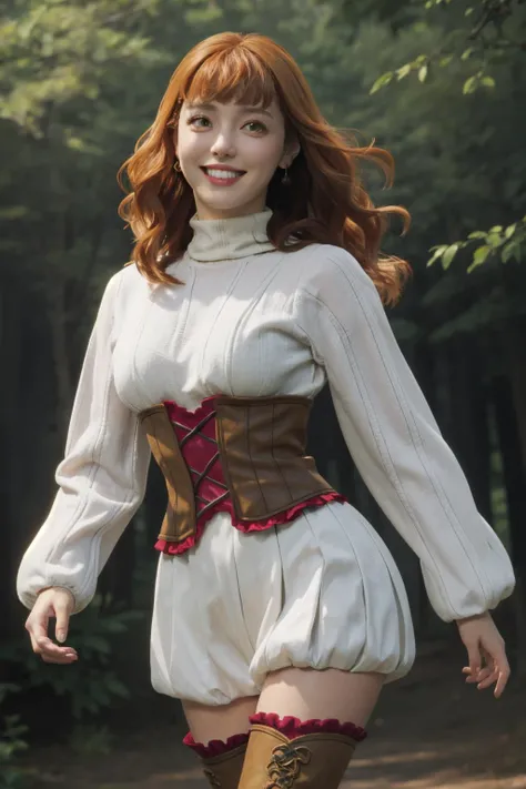 mimosa vermillion,orange hair, turtleneck sweater, corset, thighhighs, earrings, smile, looking at viewer, window,  light smile, (intricately detailed, hyperdetailed), blurry background,depth of field, best quality, masterpiece, intricate details, tonemapping, sharp focus, hyper detailed, trending on Artstation,1 girl, high res,facing viewer, official art,
<lora:mimosa:0.8>