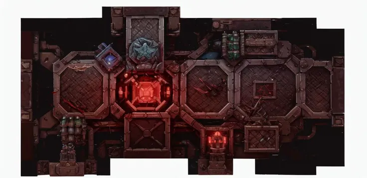 sphulktile, tile, corner, gory bloody, top view, tile, simple white background <lora:SpaceHulk_Tiles:0.8>, <lora:Sea_of_Stars:0.6>