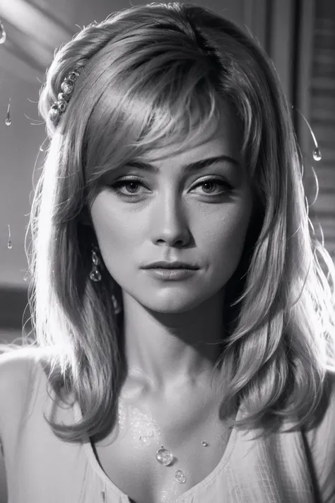 <lora:Irina_Miroshnichenko:0.85> professional photograph close-up face {Fashion Photograph Portrait of Every raindrop, lots of raindrops,  every droplet that trickles down her flawless visage, is captured with astonishing clarity} ((video grainyfilm)), natural cinematic lighting, ((professional photo highly defined)) realistic, best quality, photo-realistic 8k, best quality, masterpiece, realistic, photo-realistic