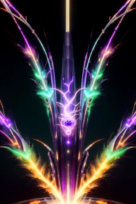 <lora:PlasmaTech-20:0.9>, plasmatech, scifi, plasma filaments, purple hues, green tea