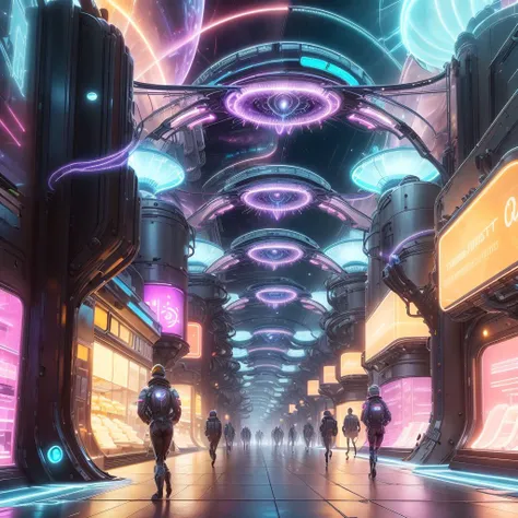 <lora:PlasmaTech-20:0.9>, plasmatech , scifi, plasma filaments, energy tendrils
shopping district , (crowded),