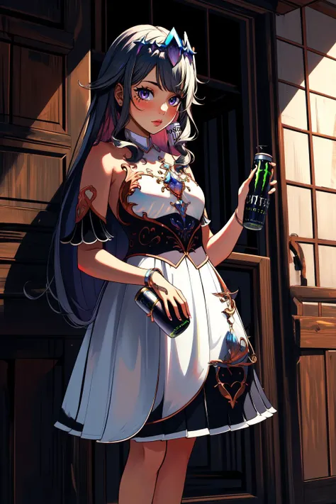 (masterpiece, best quality),  intricate details,
1girl,    <lora:Koseki_Bijou-10:0.8> koseki_bijou,
holding a can,  <lora:HoldingMonsterEnergy:0.8> HoldingMonsterEnergy,