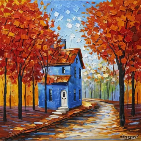 1cat, art style Slava Ilyayev, <lora:Slava Ilyayev:0.75>, back house