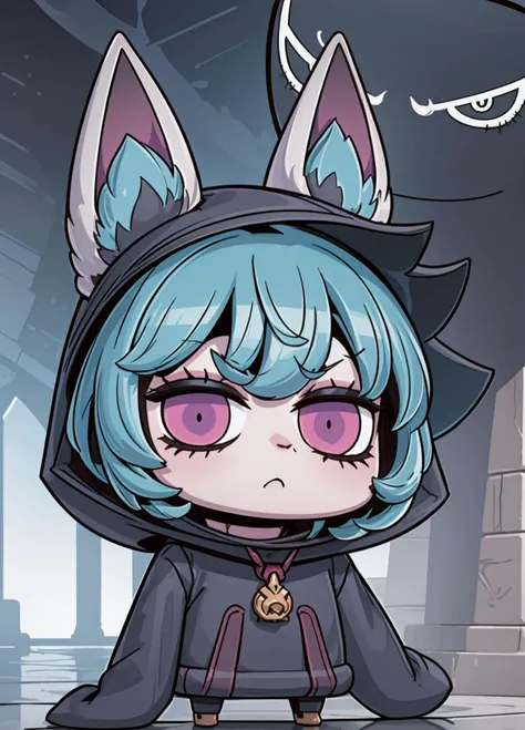 (masterpiece, best quality, ultra-detailed, best shadow), (extremely detailed CG unity 8k wallpaper:1.2),
<lora:fgo_aprilfool_v2:0.9>, chibi, full body, april fools
<lora:vex3-000007:1>, vex1, (grey skin:1.3), angry