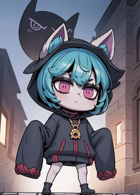 (masterpiece, best quality, ultra-detailed, best shadow), (extremely detailed CG unity 8k wallpaper:1.2),
<lora:fgo_aprilfool_v2:0.9>, chibi, full body, april fools
<lora:vex3-000007:1>, vex1, (grey skin:1.3), angry