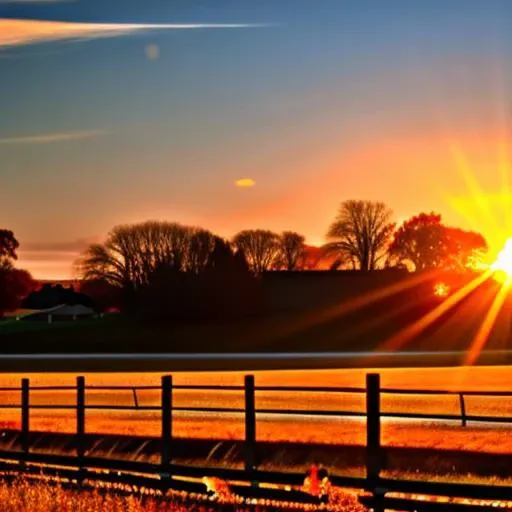 <lyco:November:1.0> Autumn, sunset, November