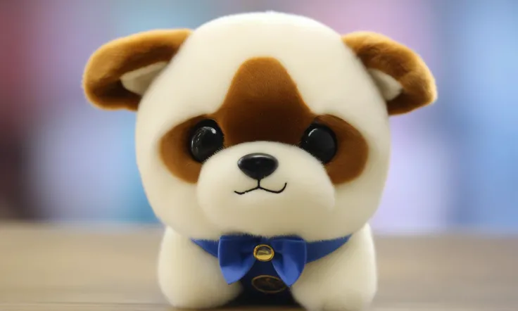 <lora:plushstuffedcd_xl-000006:0.8>,a (plushstuffedcd_xl,plush stuffed toy:1.2) dog,indigo theme,standing on a table,chinese zodiac,solo,in office,long-focus,tilt-shift,miniature,cute and lovely,still life,from front,looking at viewer,no humans, emotional,harmonious,high budget,moody,epic,gorgeous,perfect lighting,realistic,photorealistic,photographic,photo (medium),real,moody lighting,volumetric lighting,reality ray tracing,8K,HDR,UHD,masterpiece,best quality,highly detailed,high resolution,finely detail,extremely detailed,ultra detailed,wallpaper
