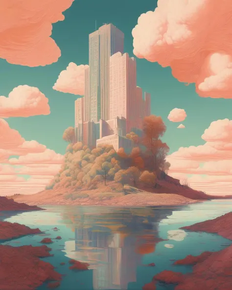 ( Just Imagine (1930) ) , civitai contest winner , Sentient generative art installations in the style of Jenny Sabin, immersive, textile-driven, AI's architectural textiles., Filip Hodas, edward hopper and james gilleard, a matte painting, american scene painting , Interwoven Realities: Todd Solondz's influence adds depth to an ornate tableau, with Angela Deane's patterns merging seamlessly with Martine Johanna's highly detailed characters. vote me , i need a 4090