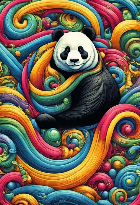 ral-klnbttl, (in Otomo Katsuhiro style:1.2), high-quality, masterpiece, a big Fluffy panda walking through a forgotten subway, (elaborate fine details:1.1), (hyperdetailed:1.1), (intricate details:1.0), (Refined details:1.1), (best quality:1.1), (high resolution:1.2), <lora:ral-klnbttl:1>, beautiful composition, shiny, epic atmosphere, highly detail, great composition, dynamic dramatic atmosphere, epic composition, stunning, cinematic, highly decorated