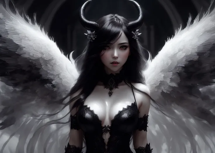 ((intricate details)),dark fantasy (/style/), gloomy atmoshere, (beautiful succubus girl, long hair), (sexy black lace outfit), (horny expression) , muted colors, sharp focus, cinematic, (walking pose, dynamic pose), trending on artstation, (majestic oil painting by ed blinkey, atey ghailan, by jeremy mann, greg manchess),nsfw,style of ohwx, (beautiful symmetrical puffy eyes)