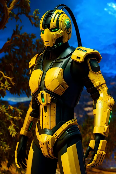 <lora:zxcrx_v3:1> zxcrx, futuristic masterpiece, best cinematic quality, photorealistic highly detailed 8k raw photo, volumetric lighting, volumetric shadows, man, dynamic pose, fighting pose, desert background