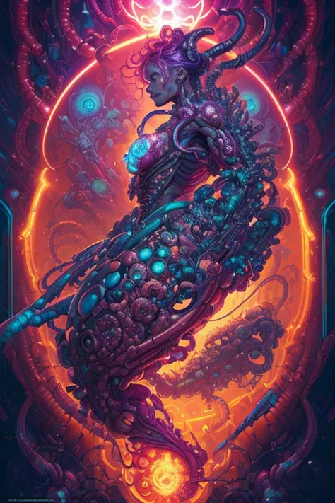 Amazing anatomy, (fantastic Biopunk perfect art, 64k ultra hd:1.1), (art by apterus, art by dan mumford, art by lovecraft:1.2), best quality, 500px, cgsociety