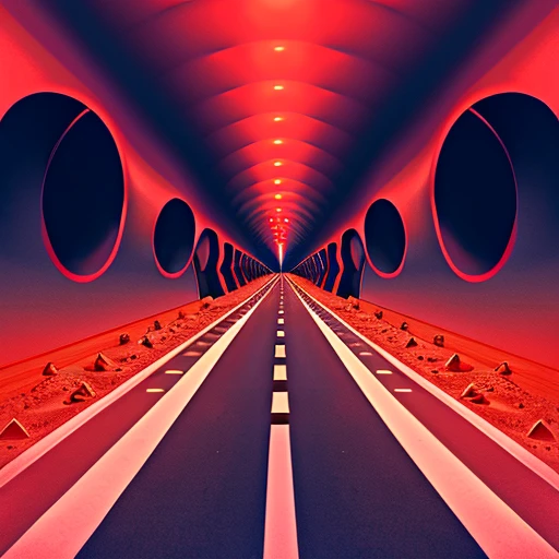 highway to hell, 1 point perspective