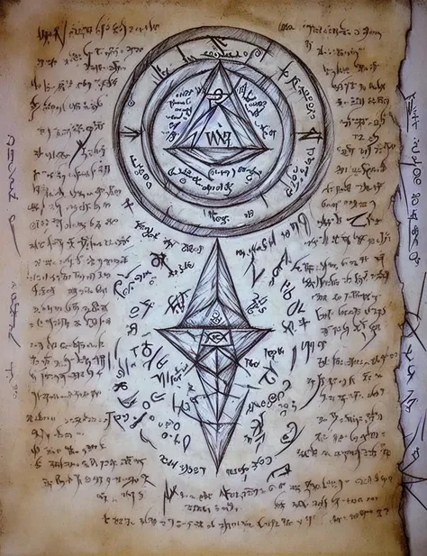 (PLAIN WHITE BACKGROUND), (rough sketch),closeup (portal), diagram, necronomicon, scribbled,handwritten text, <lora:Necronomicon-10:0.9>